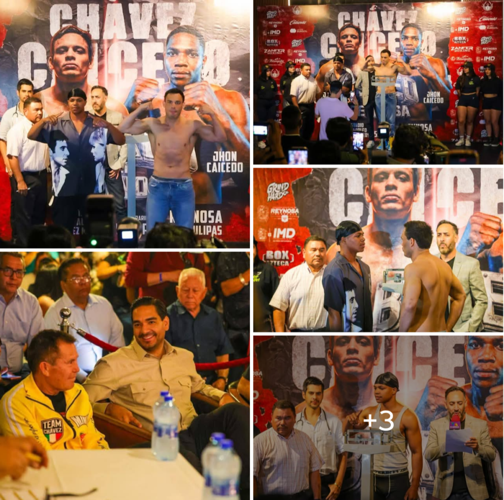 Dan el kilo; Carlos Peña Ortiz y Julio César Chávez atestiguaron pesaje para el gran combate