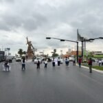 Querían integrarse al desfile obrero manifestantes contra violencia