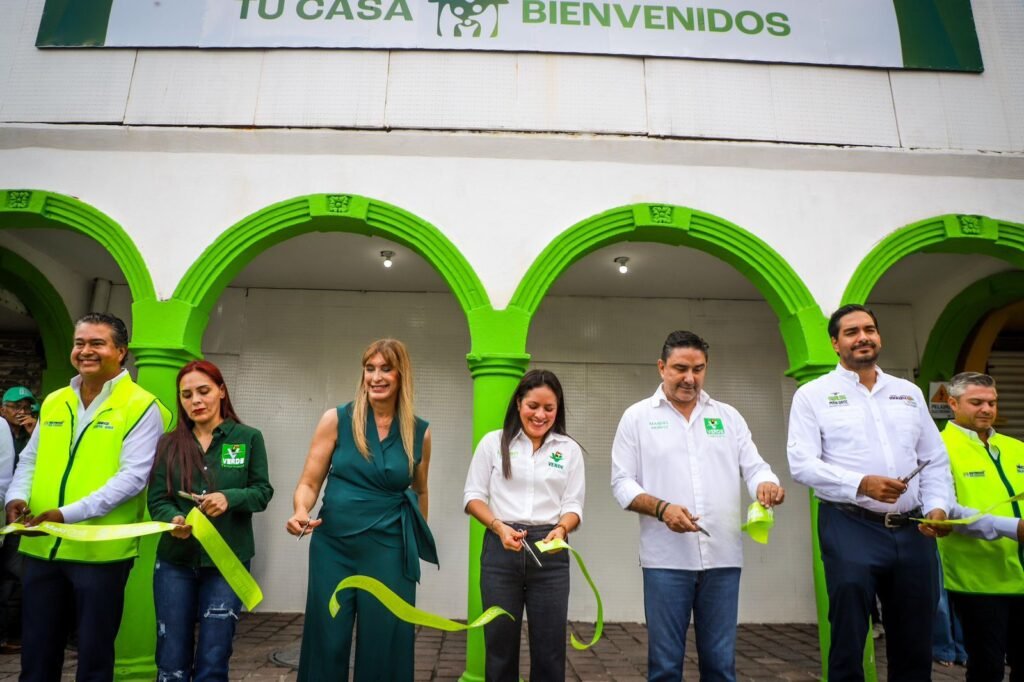 Inauguró Karen Castrejón, líder nacional del Partido Verde la Casa de Atención Ciudadana de Maki Ortiz