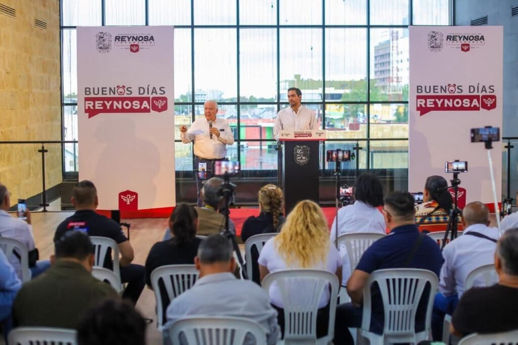 Ofreció Alcalde Carlos Peña Ortiz conferencia “Buenos Días Reynosa” y detalló acciones prioritarias para la ciudad