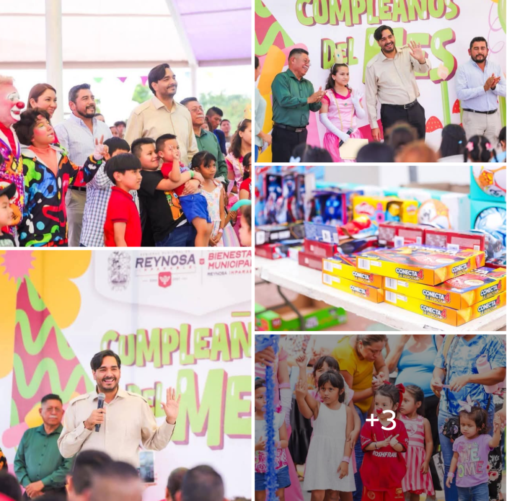 Festejó Carlos Peña Ortiz a niños y niñas reynosenses del mes de abril