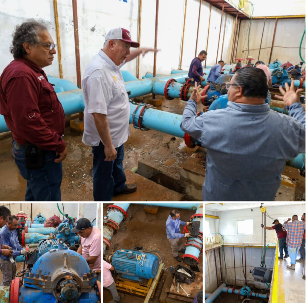 Supervisa Gerente General de COMAPA atención a reparación de fuga en planta Pastor Lozano
