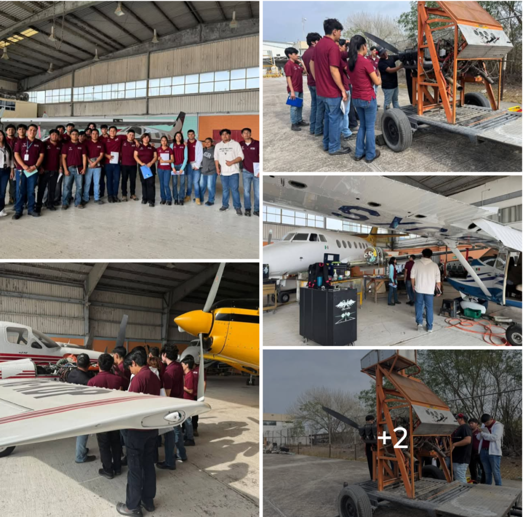 Fortalecen formación aeronáutica con visita industrial en Reynosa