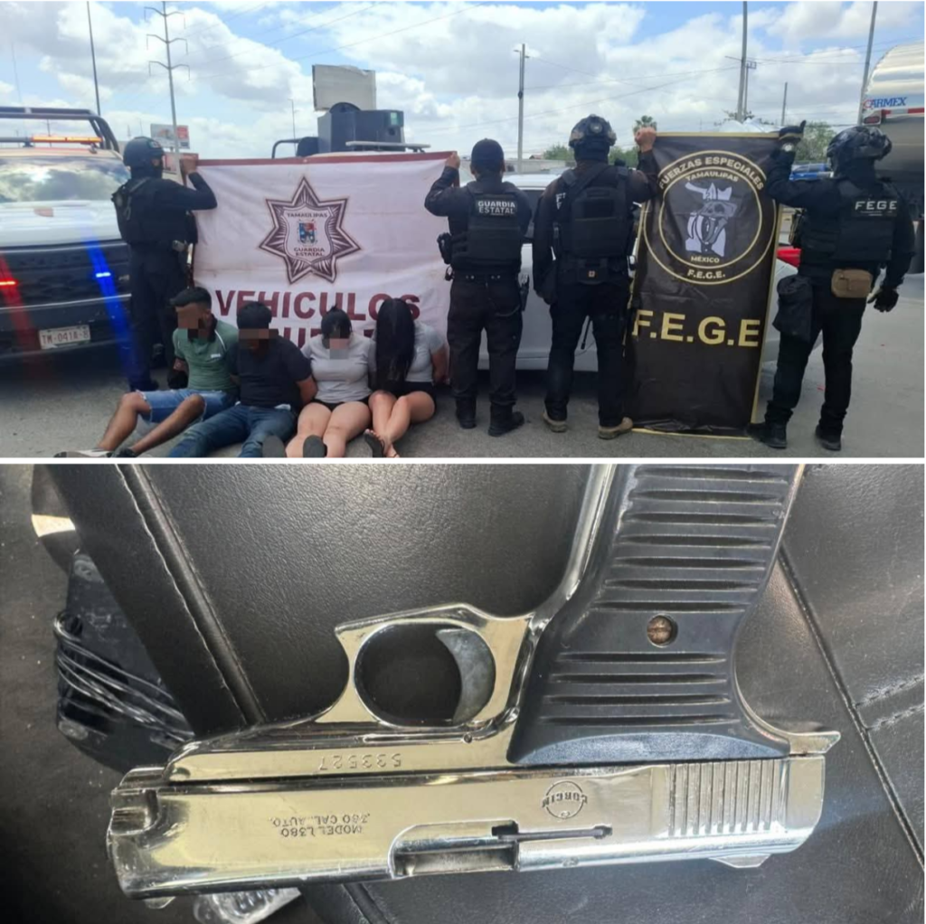 Capturó Guardia Estatal a sujetos armados