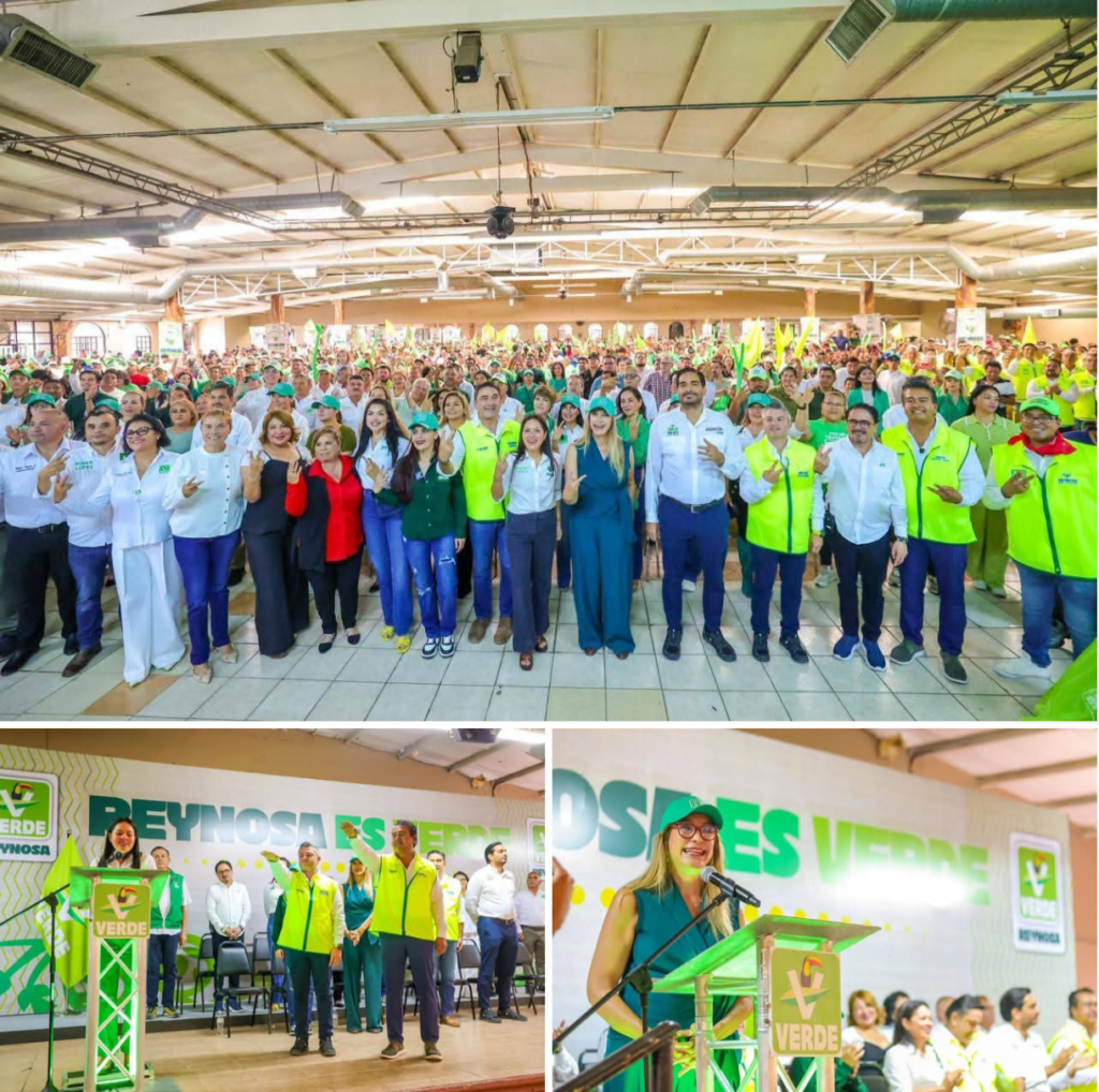 Rindió protesta Comité Municipal del Partido Verde en Reynosa ante miles de simpatizantes y militantes