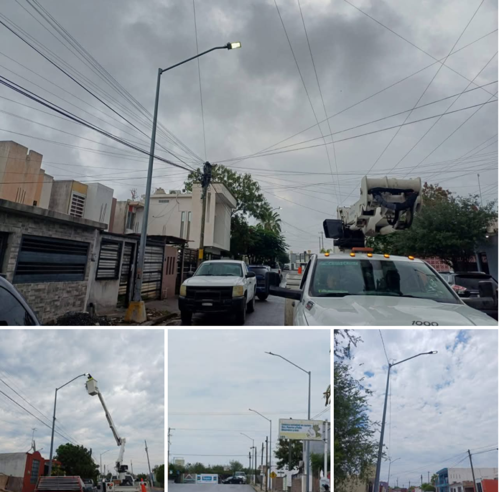 Informó el Alcalde de Reynosa sobre avances en rehabilitación de alumbrado