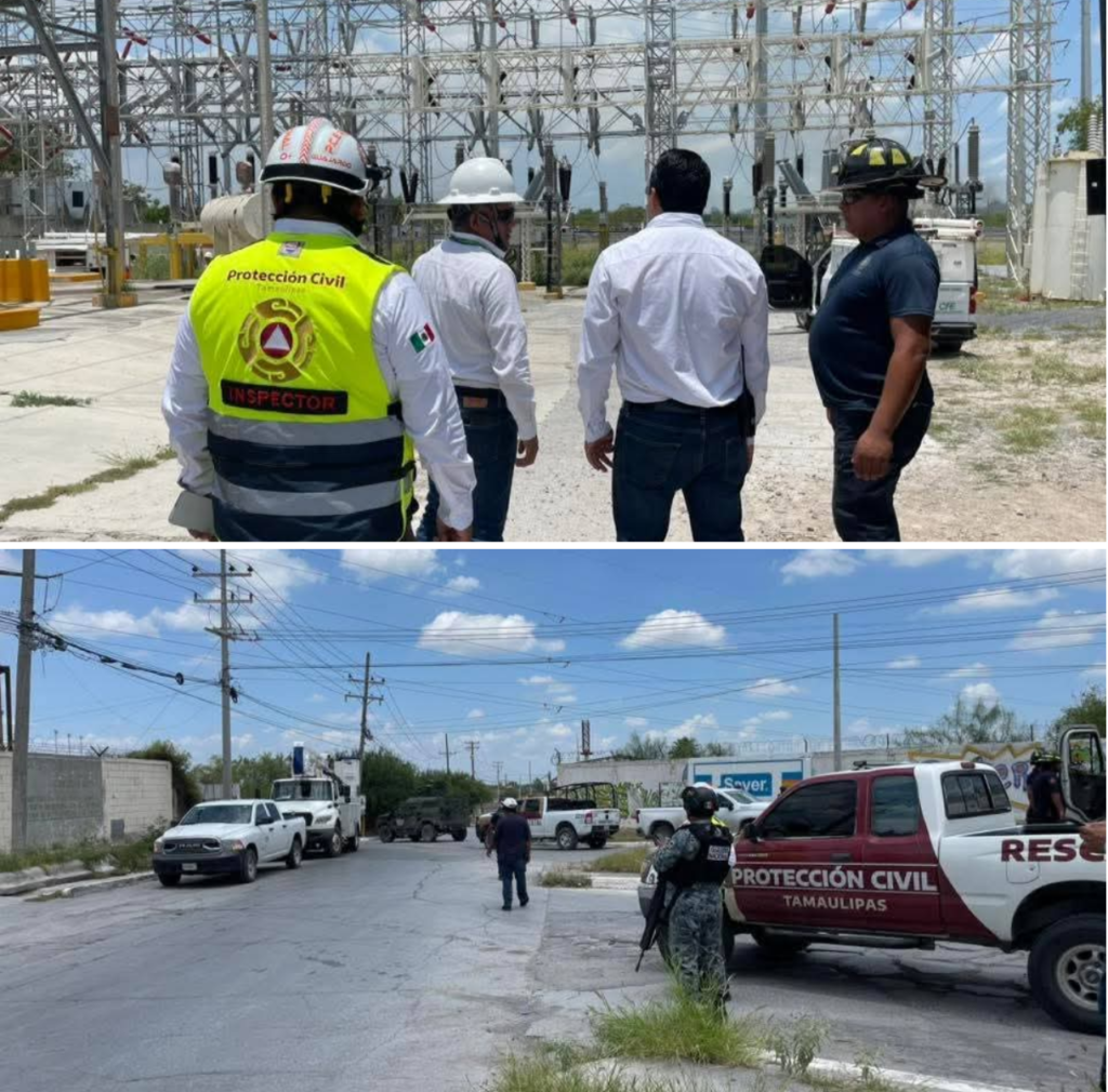Explosión en subestación de CFE moviliza a cuerpos de emergencia en Reynosa