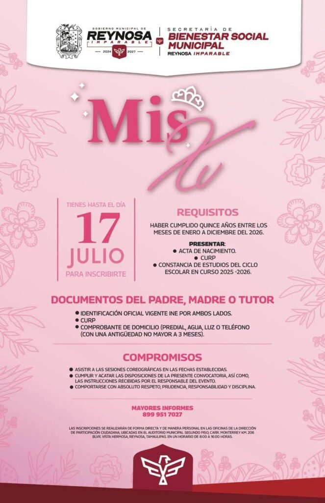 XV Años, Mil Ilusiones, celebra Carlos Peña Ortiz a la juventud reynosense