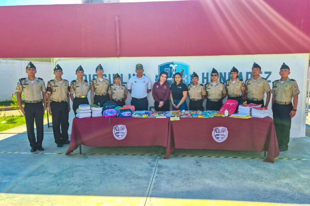 Agradece DIF-Reynosa al Bachillerato Militarizado Reynosa por unirse a la campaña “Todos Somos Útiles”