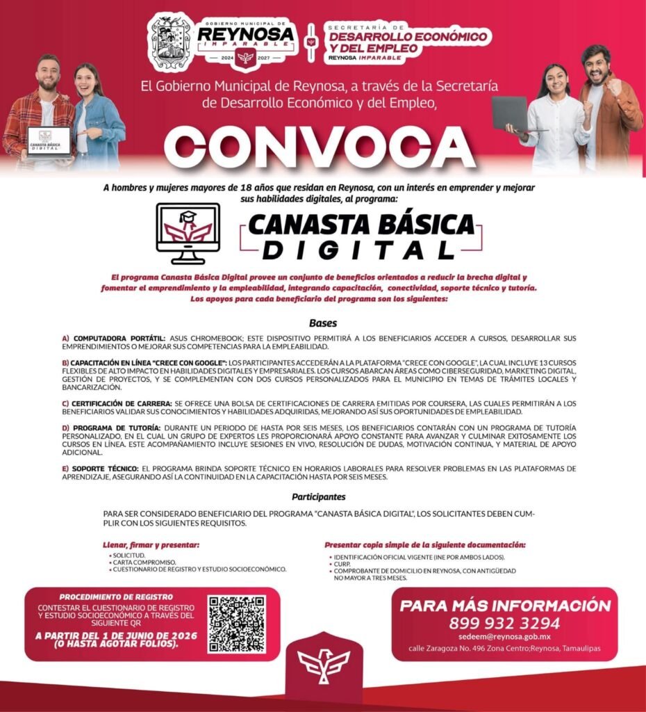 Convoca Alcalde Carlos Peña Ortiz a participar en Canasta Básica Digital 2026