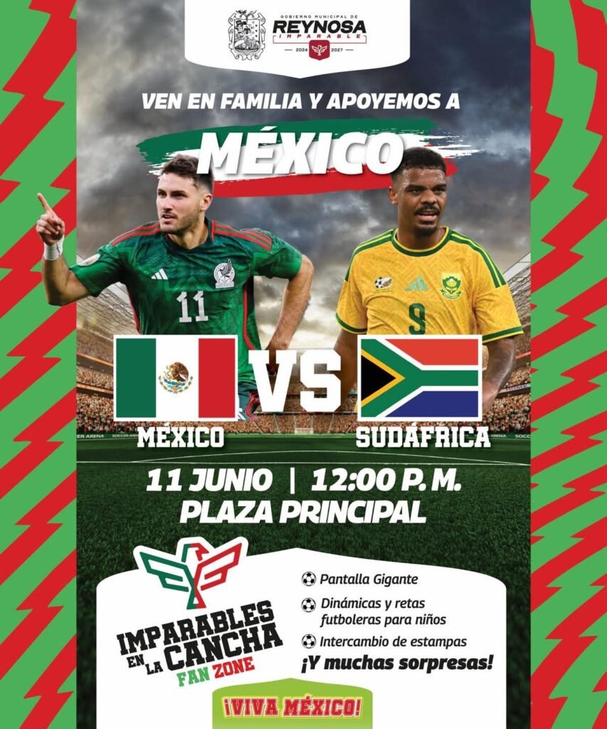 Lista la Fan Zone “Imparables en la Cancha” para ver el Mundial 2026 en Reynosa