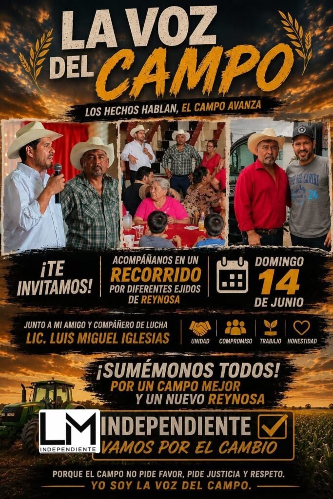 Convocan a convivio comunitario con Luis Miguel Iglesias en el Ejido El Grullo