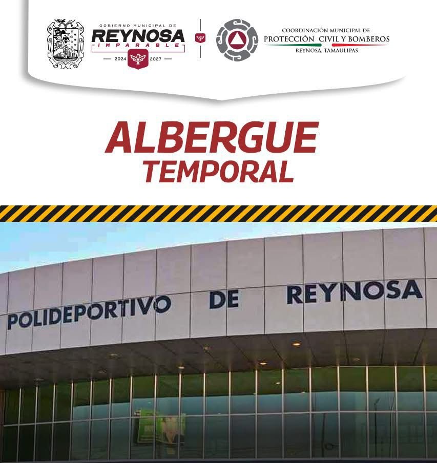 Activó Alcalde Carlos Peña Ortiz albergue temporal del Polideportivo