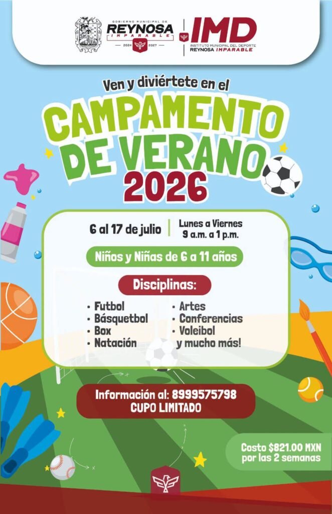Vive la experiencia del Campamento de Verano del Polideportivo Reynosa