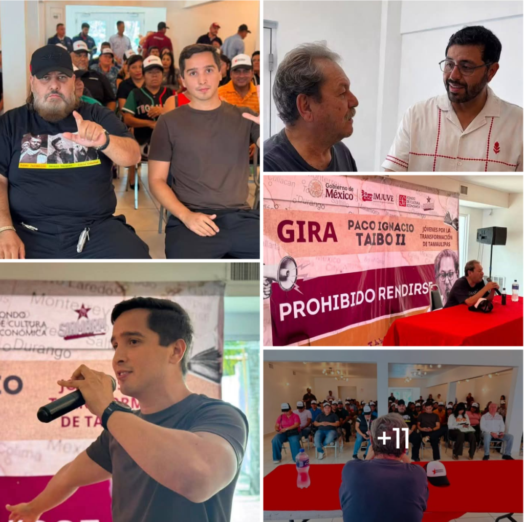 Un éxito presentación del escritor Paco Ignacio Taibo II en Río Bravo