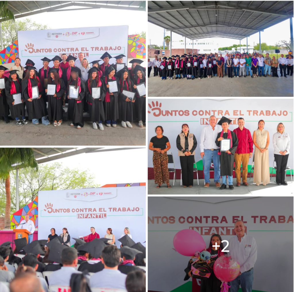Conmemora DIF-Reynosa el Día Mundial contra el Trabajo Infantil con graduación de alumnos de PANNARTI