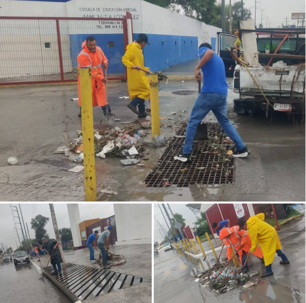 Atiende COMAPA limpieza de pluviales en distintos sectores de la ciudad
