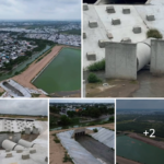 Supervisan operación y niveles de la Presa Rompepicos El Águila para prevenir riesgos en Reynosa