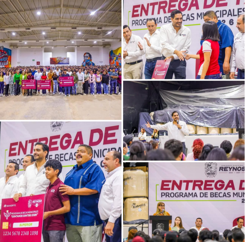 Entregó Carlos Peña Ortiz Tarjetas de Becas Universitarias a estudiantes de Reynosa