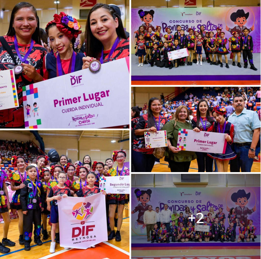 Felicita DIF-Reynosa a Instituto Minita por destacados resultados en Concurso Estatal de Rondas y Salto de Cuerda 2026