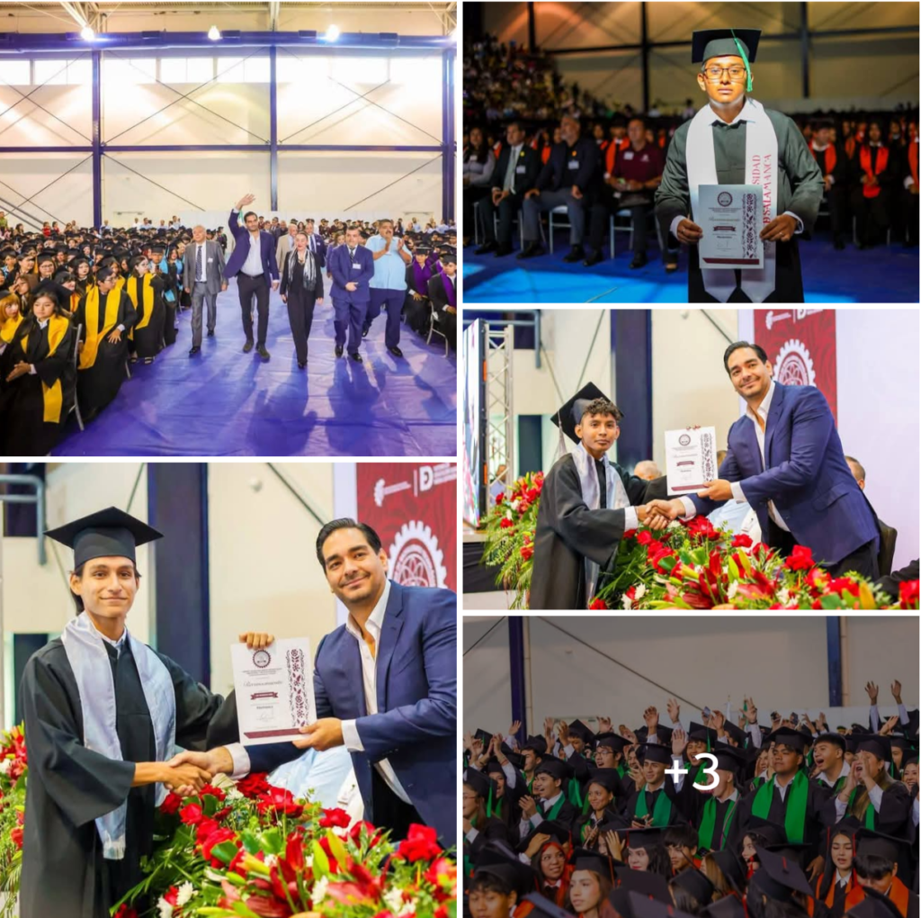 Presidió Alcalde Carlos Peña Ortiz Graduación de Generación LIII del CBTIS 7 con la Directora Brenda Lilia Godina Tovias