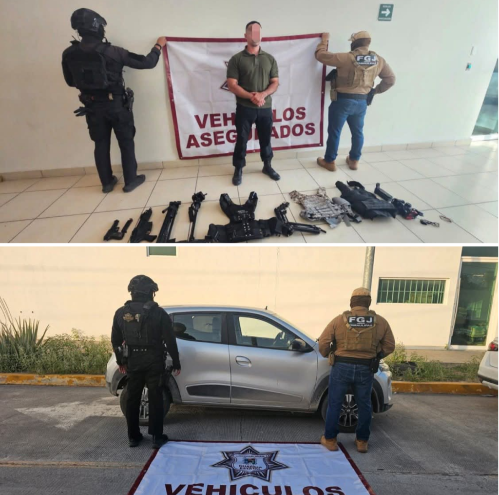 Aseguran réplicas de armas en el parque La Playita de Reynosa; una persona fue puesta a disposición de las autoridades