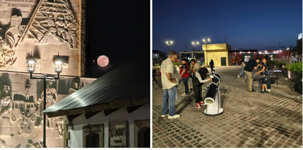 Apuntaron los telescopios hacia la “luna de fresa”
