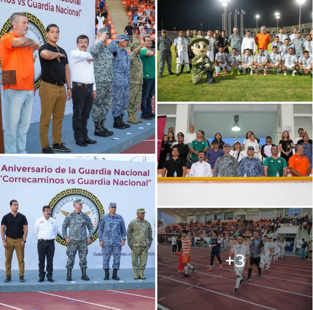 Celebran partido amistoso Correcaminos UAT Premier y Guardia Nacional