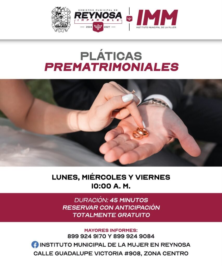 Brinda Gobierno de Carlos Peña Ortiz Pláticas Prematrimoniales a parejas