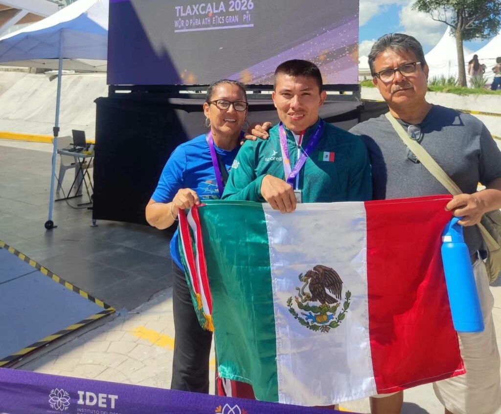 Gana reynosense plata en el World Para Athletics Grand Prix Tlaxcala