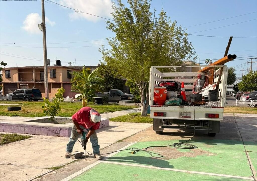 Avance permanente en rehabilitación de espacios públicos de Reynosa