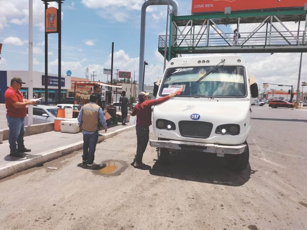 Refuerzan supervisión al transporte público en Reynosa; retiran unidades por incumplir la ley