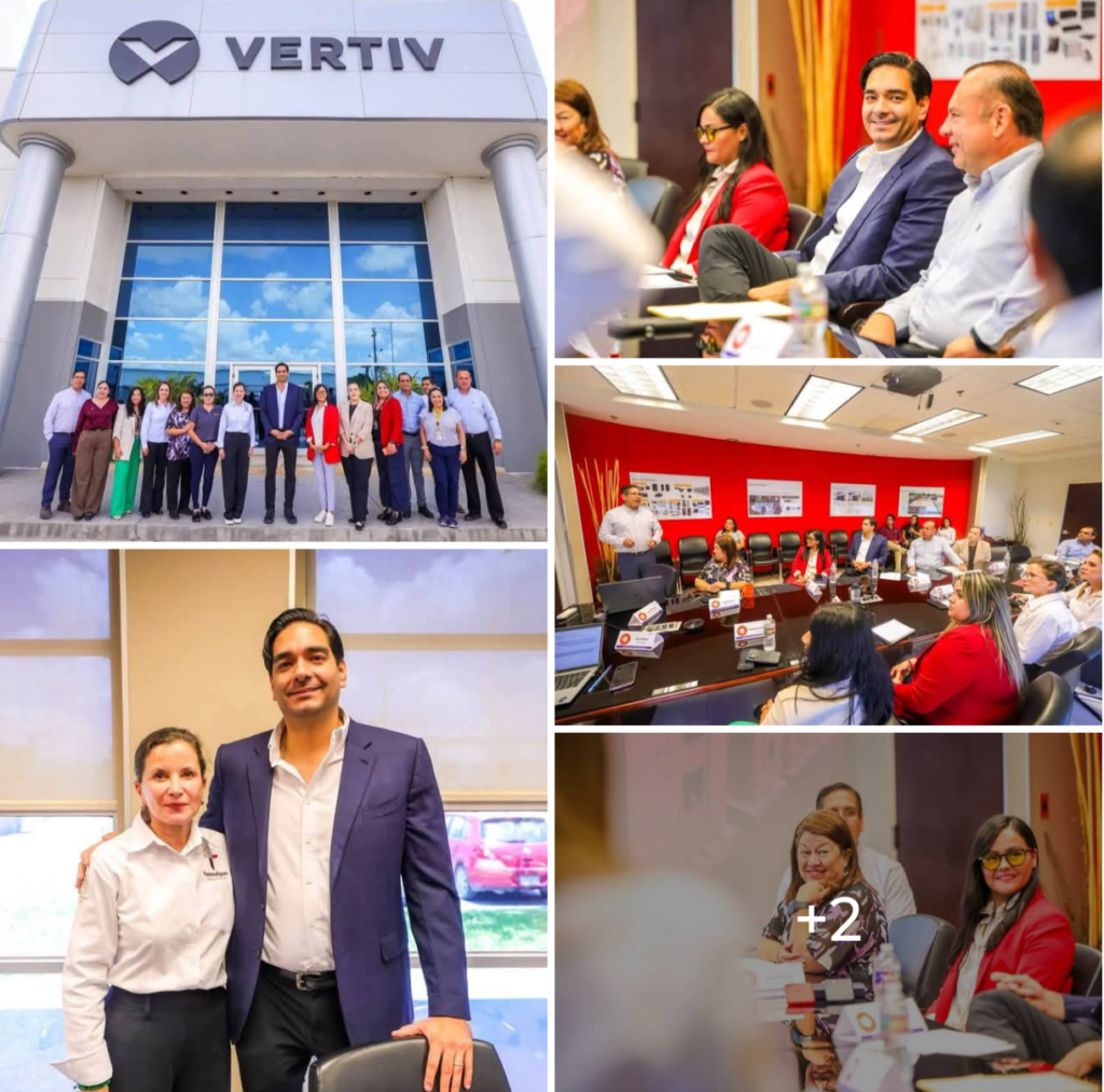 Participó el Presidente Carlos Peña Ortiz en reunión de trabajo de Planta Vertiv Reynosa