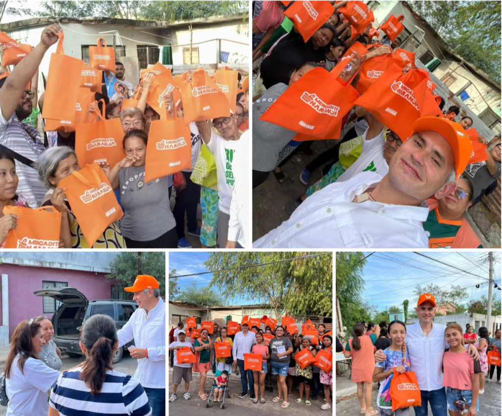 Beneficia Juan Carlos Zertuche a familias de la colonia Nuevo Amanecer con Mercadito Naranja