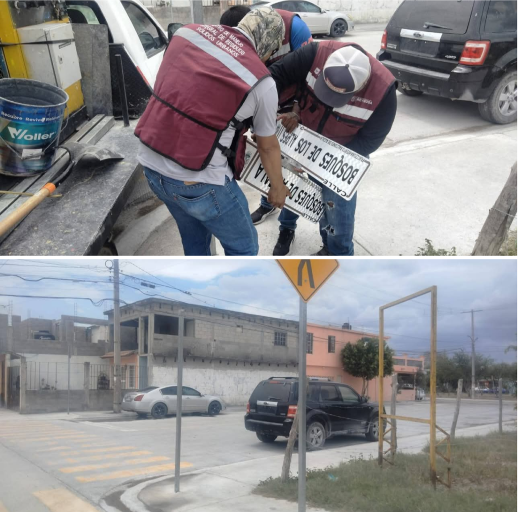 Rehabilitó Servicios Públicos nomenclatura en Balcones de Alcalá