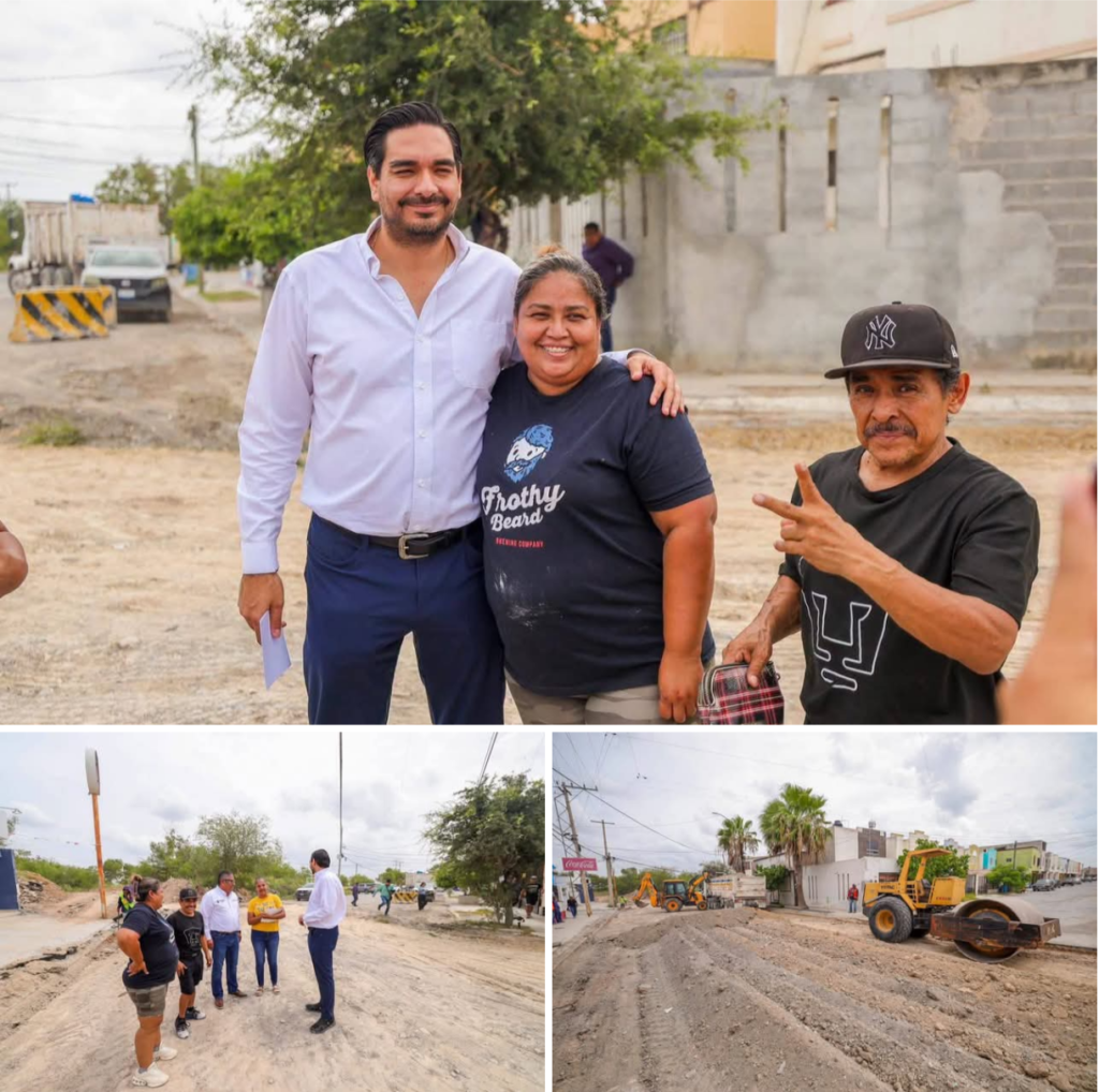 Refuerza Gobierno de Reynosa mejoramiento de vialidades en la colonia Loma Blanca