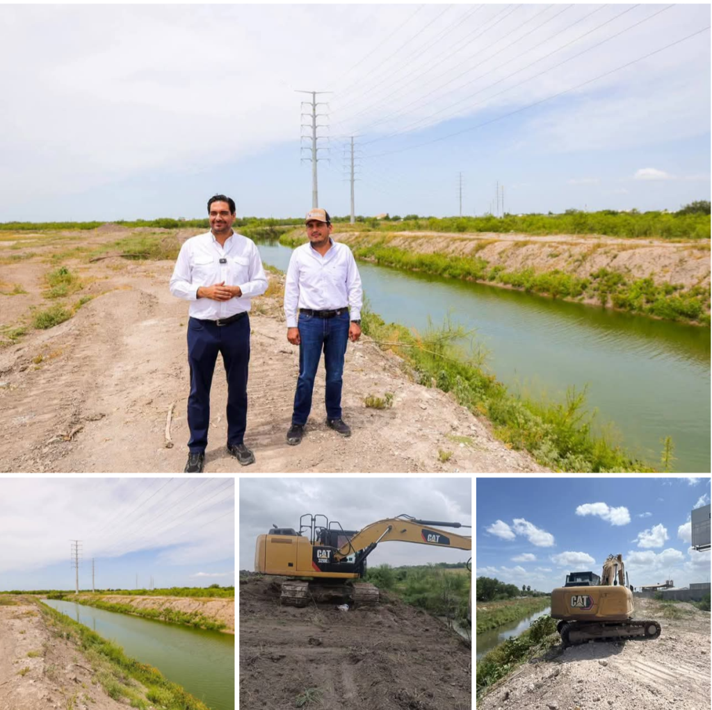 Servicios Públicos Imparables, intensifica Alcalde de Reynosa la limpieza de drenes