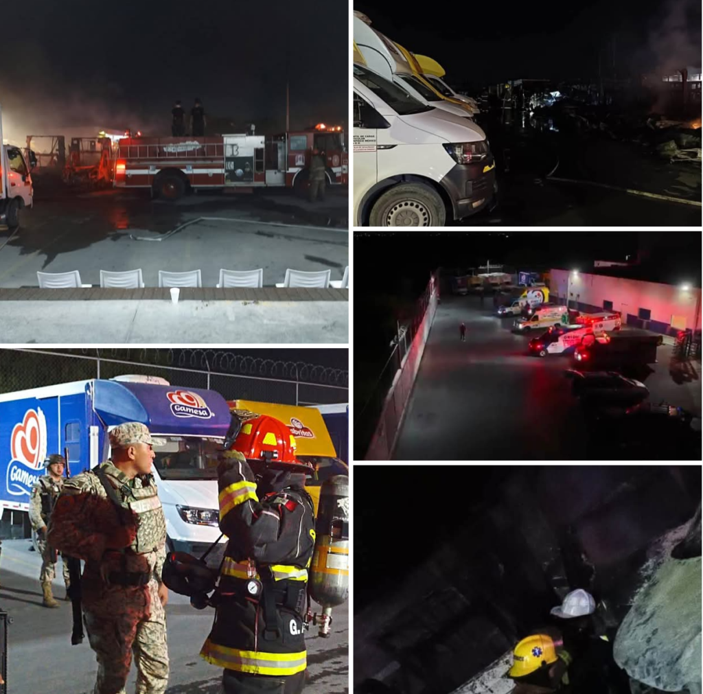 Incendio consume más de 40 unidades de Sabritas en Matamoros