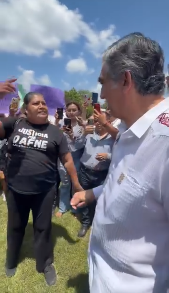 Abuela de Dafne da voto de confianza al gobernador Américo Villarreal y pide justicia para su nieta