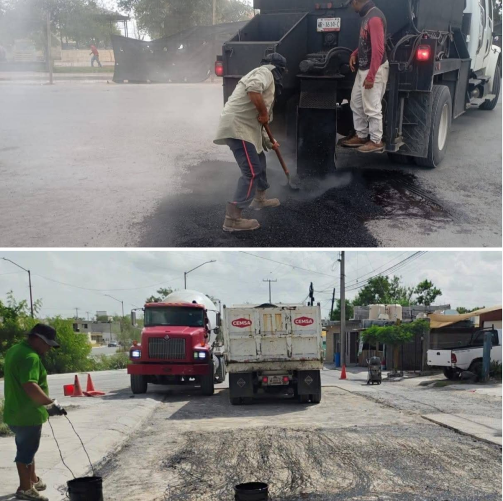 Mantiene Gobierno de Carlos Peña Ortiz rehabilitación de vialidades con bacheo