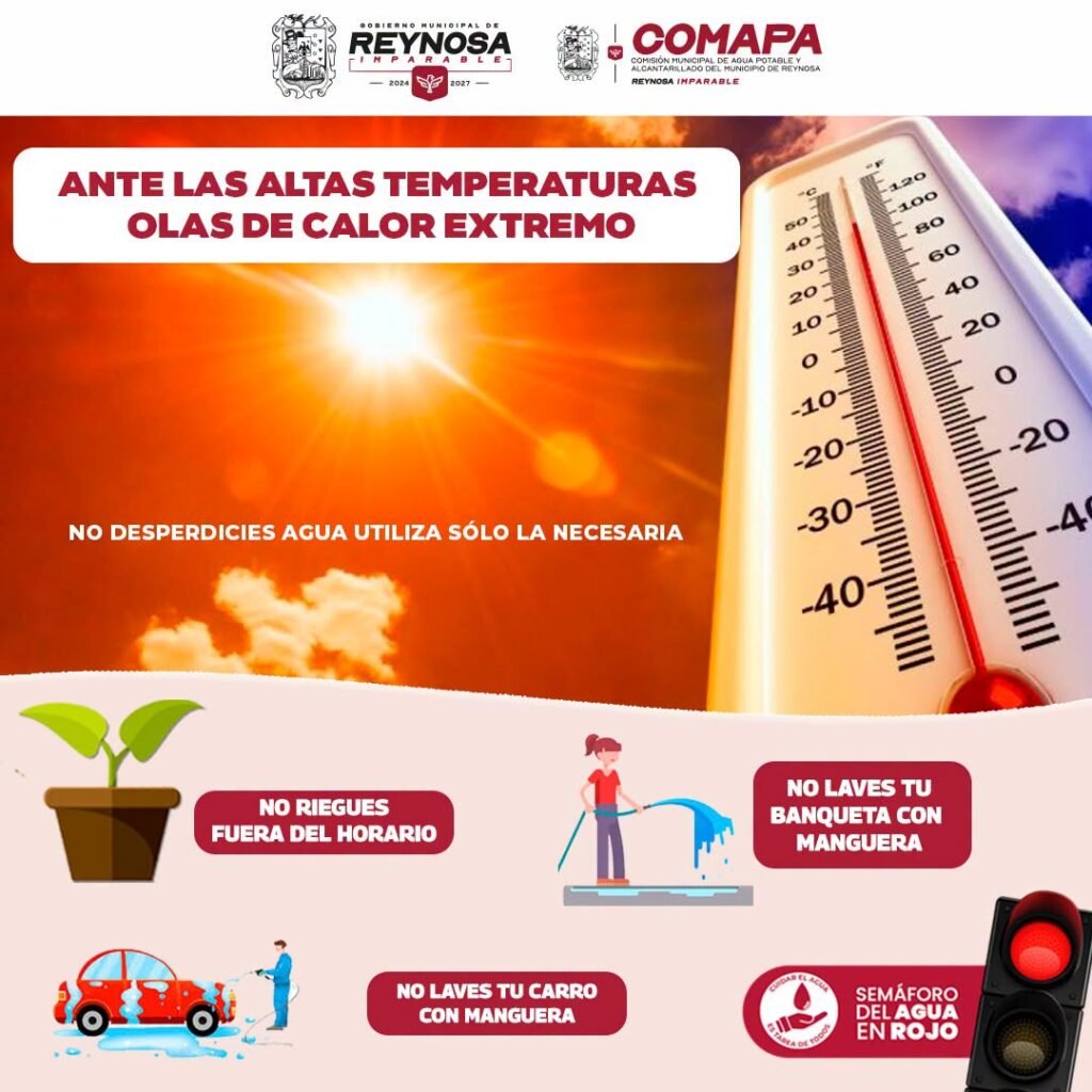 Llama COMAPA a reforzar el cuidado del agua durante la temporada de altas temperaturas