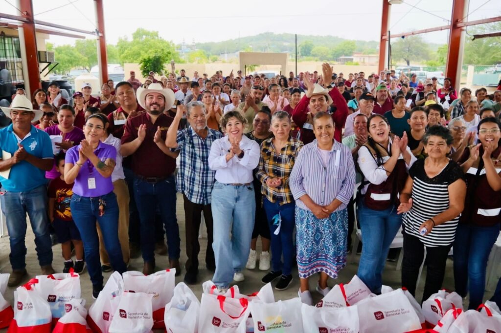 Entregó SEBIEN apoyos sociales en González