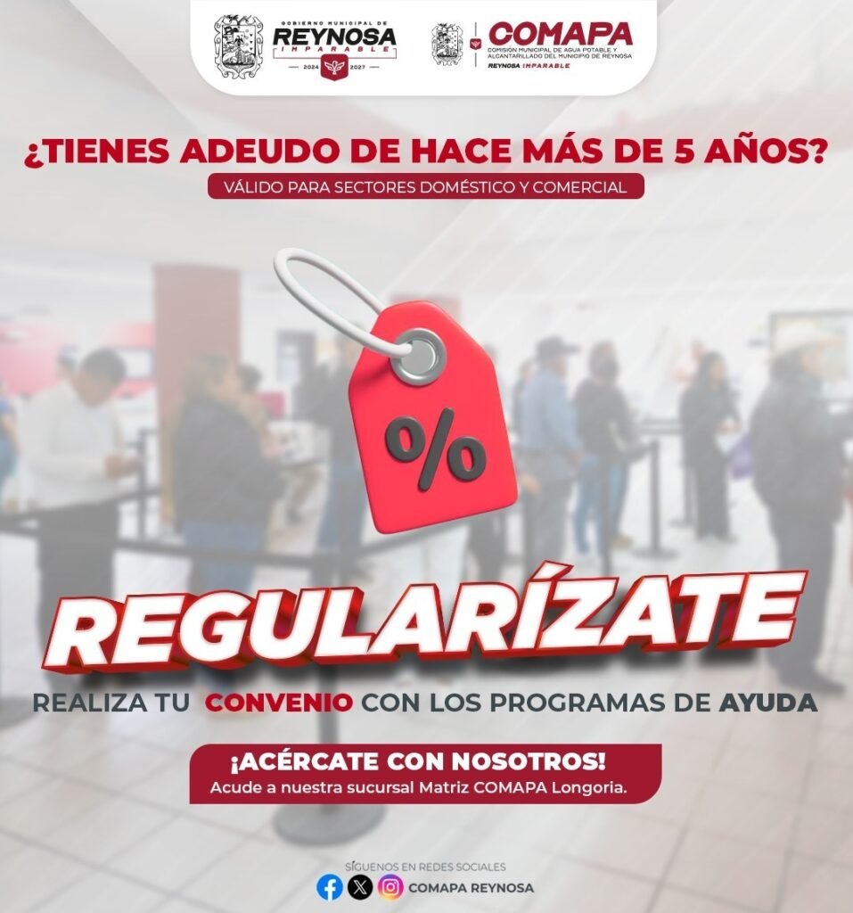 Invita COMAPA a conocer programas de apoyo para regularizar cuentas
