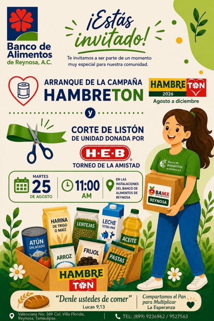 Anuncian arranque del Hambretón 2026