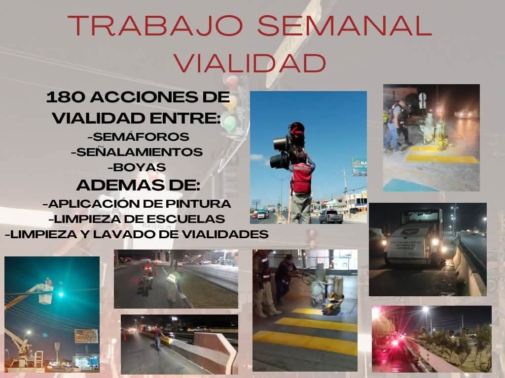 Ejecutó Servicios Públicos 180 acciones de vialidad para tener calles más seguras en Reynosa