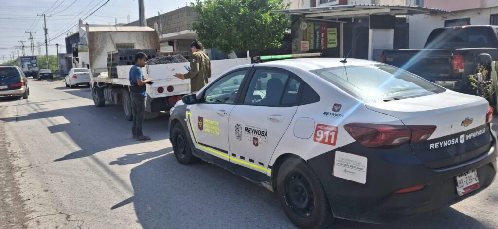 Detecó Vigilancia Ambiental vehículo con carga sin lona de contención