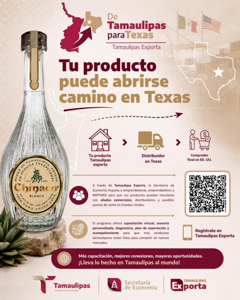 Impulsa Tamaulipas exportación de productos locales con programa “De Tamaulipas para Texas, exportar también es para ti”