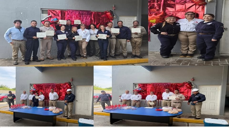 Conmemora Pemex el Día Nacional del Bombero con reconocimiento a su personal del Complejo Procesador de Gas Arenque