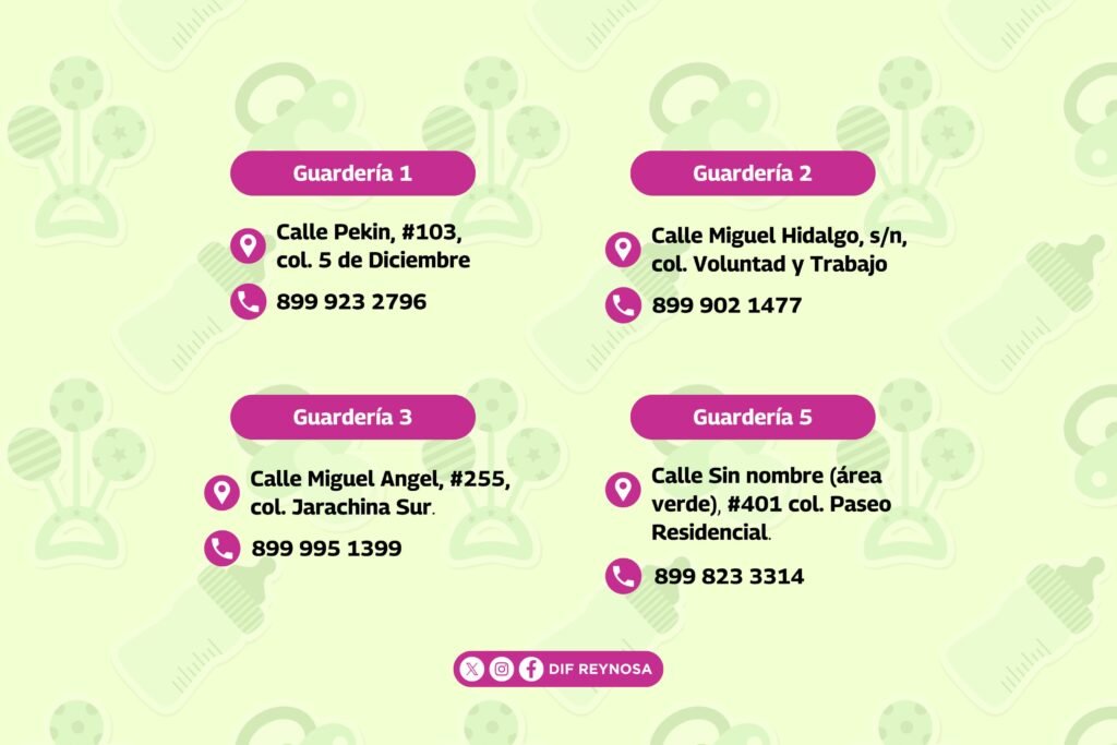 Ofrece DIF-Reynosa atención integral en sus 4 Guarderías