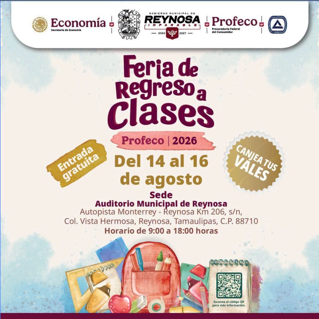 Invita Alcalde Carlos Peña Ortiz a Feria de Regreso a Clases 2026